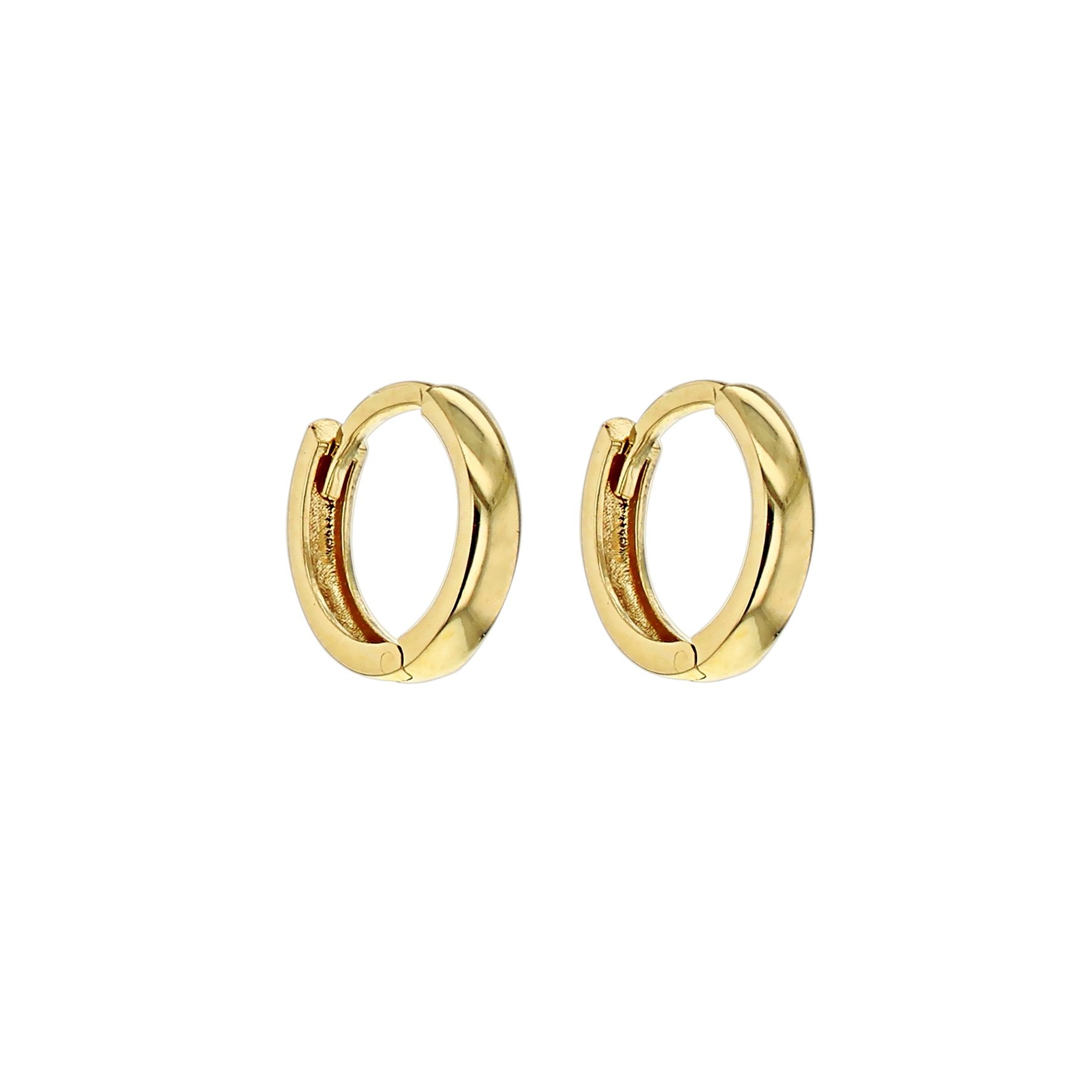 9ct Yellow Gold 8mm Hoop Earrings