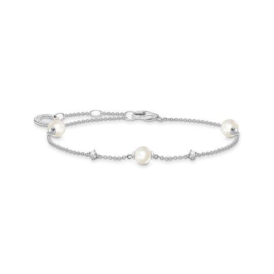 Thomas Sabo Sterling Silver Bracelet with Cubic Zirconia and Freshwater Pearl