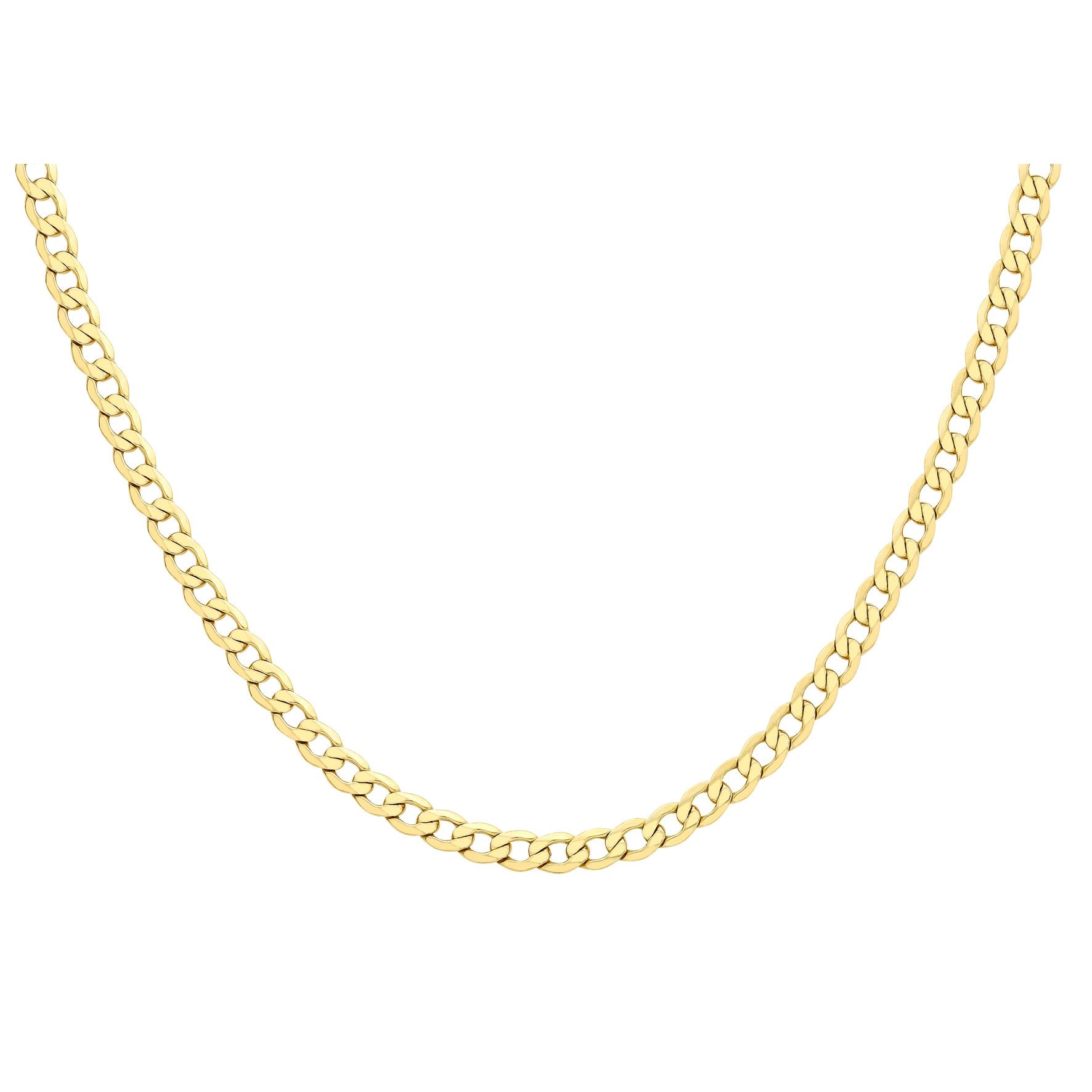 Classic 9ct Yellow Gold Curb Chain