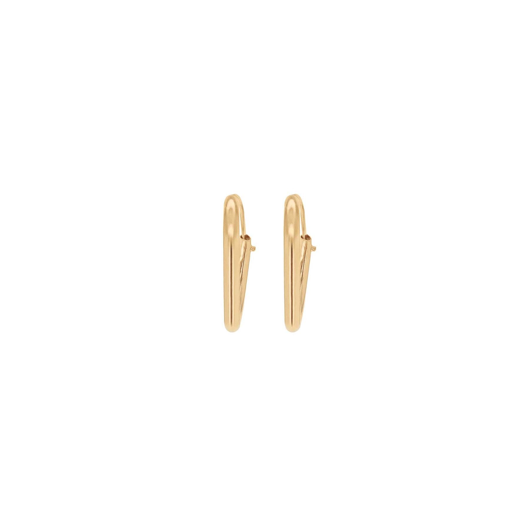 9ct Yellow Gold 13mm Sleeper Earrings