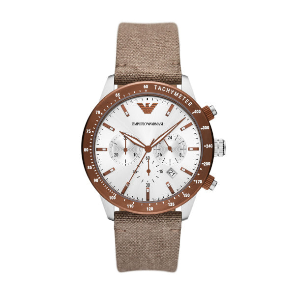 Emporio Armani Ladies Gianni T-Bar Silver Watch Watch