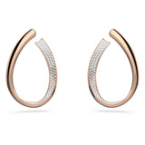 Swarovski Rose Gold Plate Exist Hoop Earrings