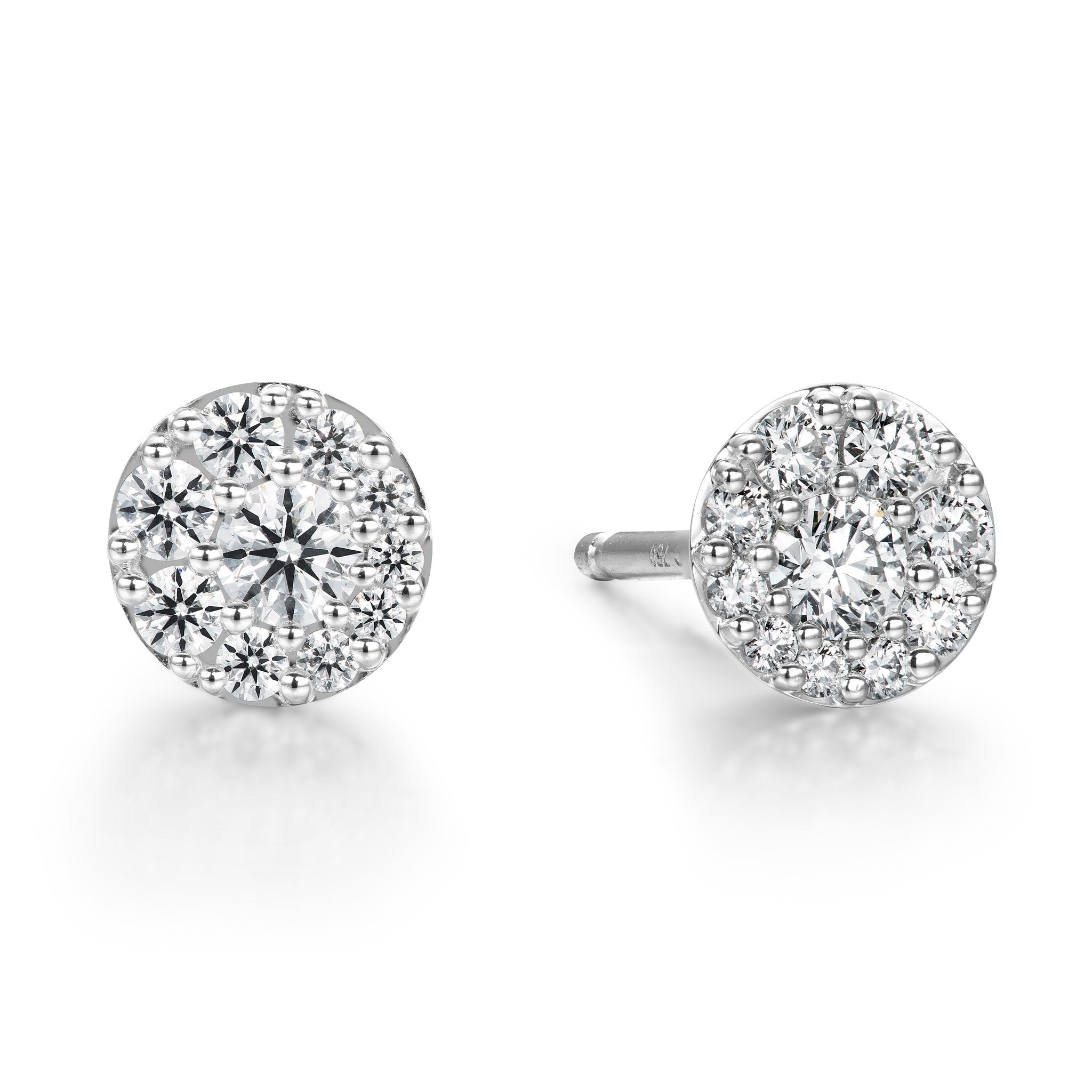 Hearts On Fire 18ct White Gold 0.50ct Tessa Diamond Circle Earrings