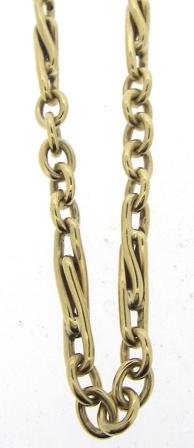 Vintage 9ct Yellow Gold Fancy Link Chain 25'