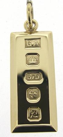 Vintage 9ct Yellow Gold Ingot