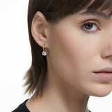 Swarovski Stilla Drop Earrings - Gold Tone-Plated - White
