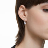 Swarovski Constella Drop Earrings - Rhodium Plated - White