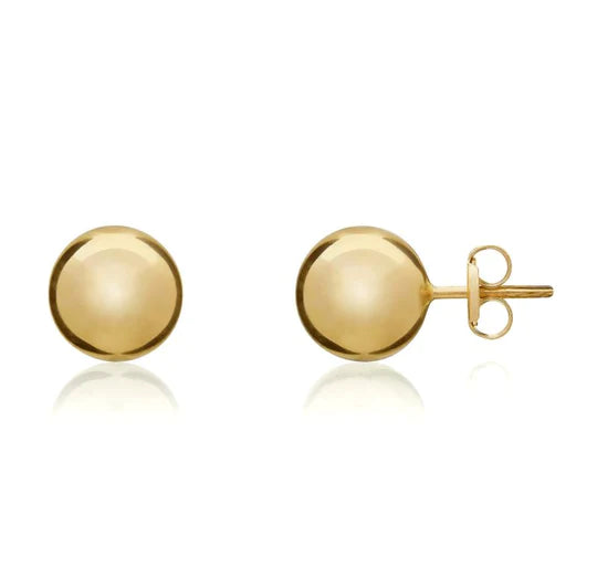 Exquisite 9ct Yellow Gold Dolphin Stud Earrings