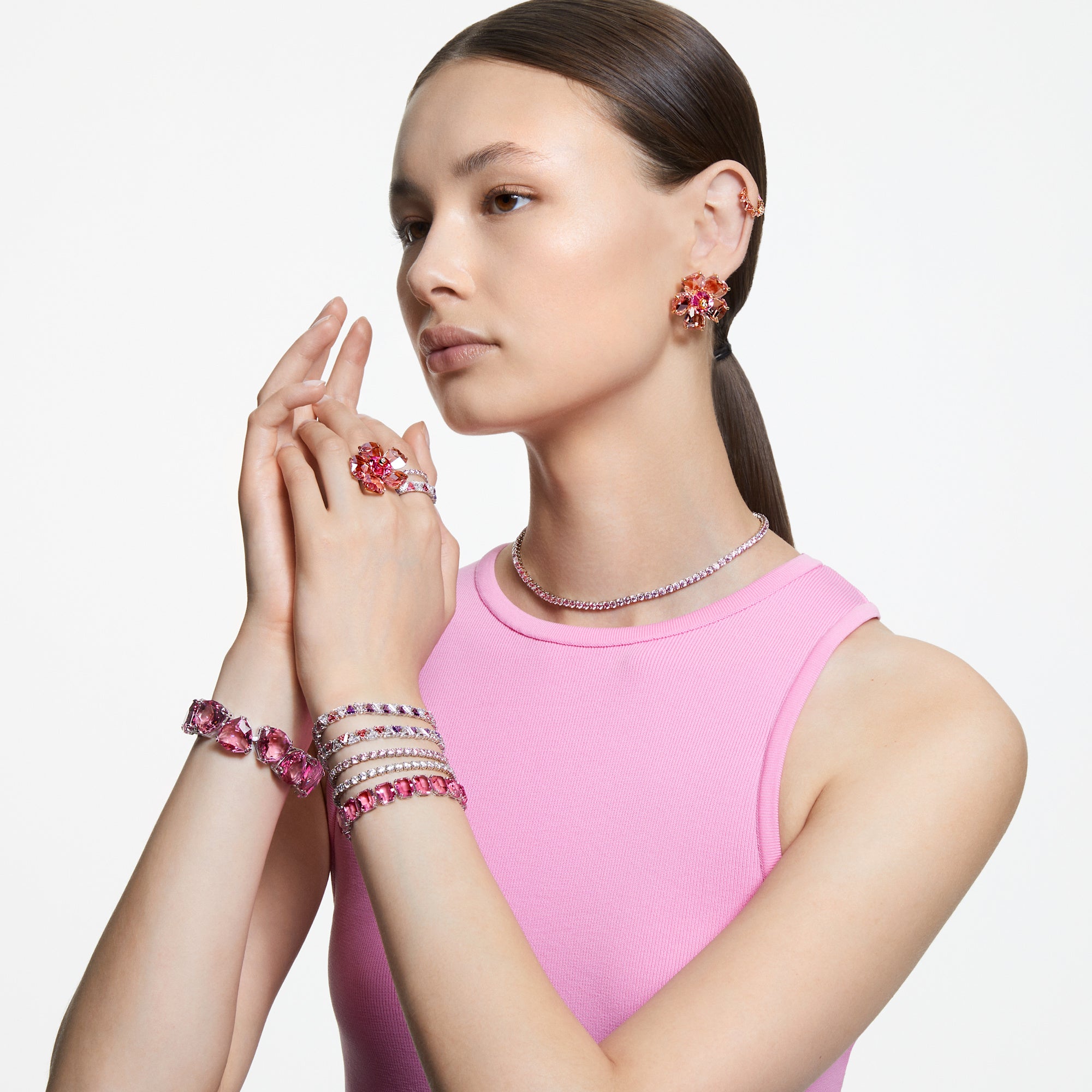 Swarovski Milena Bclt Pink, RHS-M Bracelet