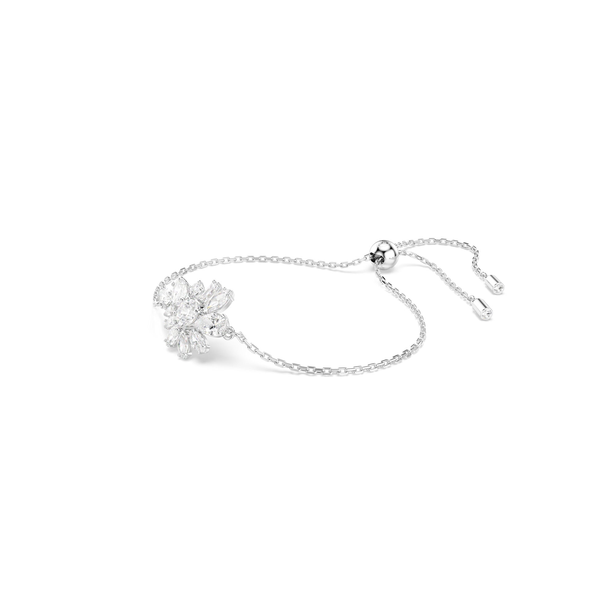 Swarovski Gema Bracelet Flower White Rhodium Plated M