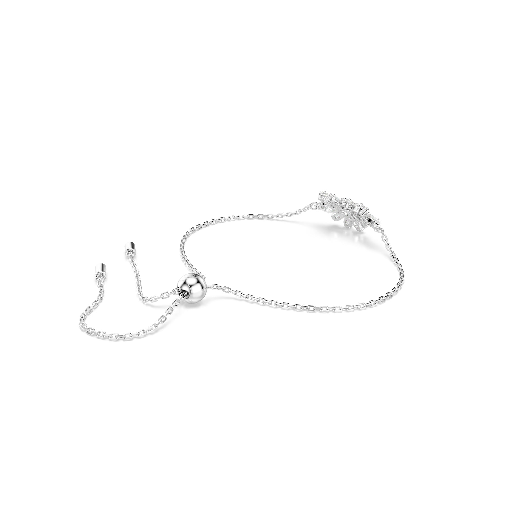 Swarovski Gema Bracelet Flower White Rhodium Plated M