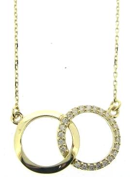 9Y CZ Interlocking Cir Nlace 17-18"