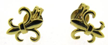 9ct Yellow Gold Link Stud Earrings
