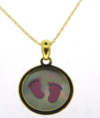 9Y Baby Feet MOP Pndt