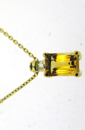9ct Yellow Gold Diamond & CIT Pendant