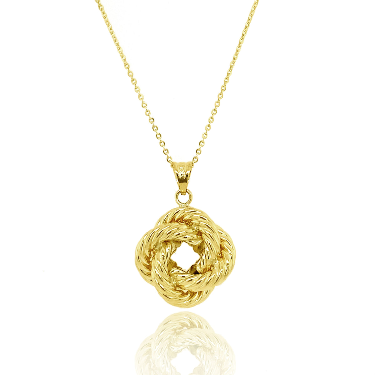 9ct Yellow Gold Knot Pendant