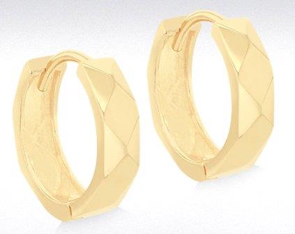 9ct Yellow Gold Double Knot Hoop Earrings