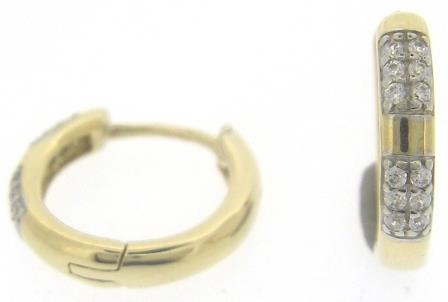 9ct Yellow Gold Oval Twist Hoop Earrings