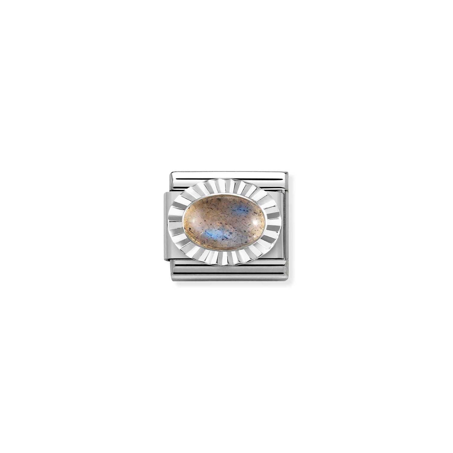 Nomination Composable Classic Oval Labradorite Frame Link