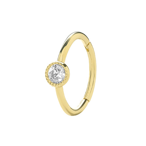 9ct Yellow Gold Baby Foot Stud Earring