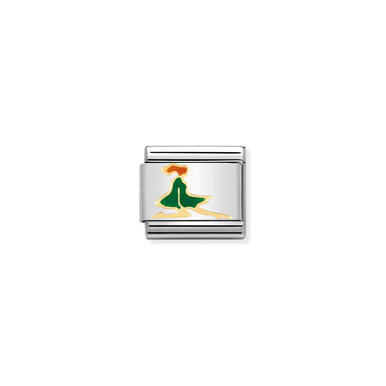 Nomination Composable Classic Irish Dancer Gold & Steel Link