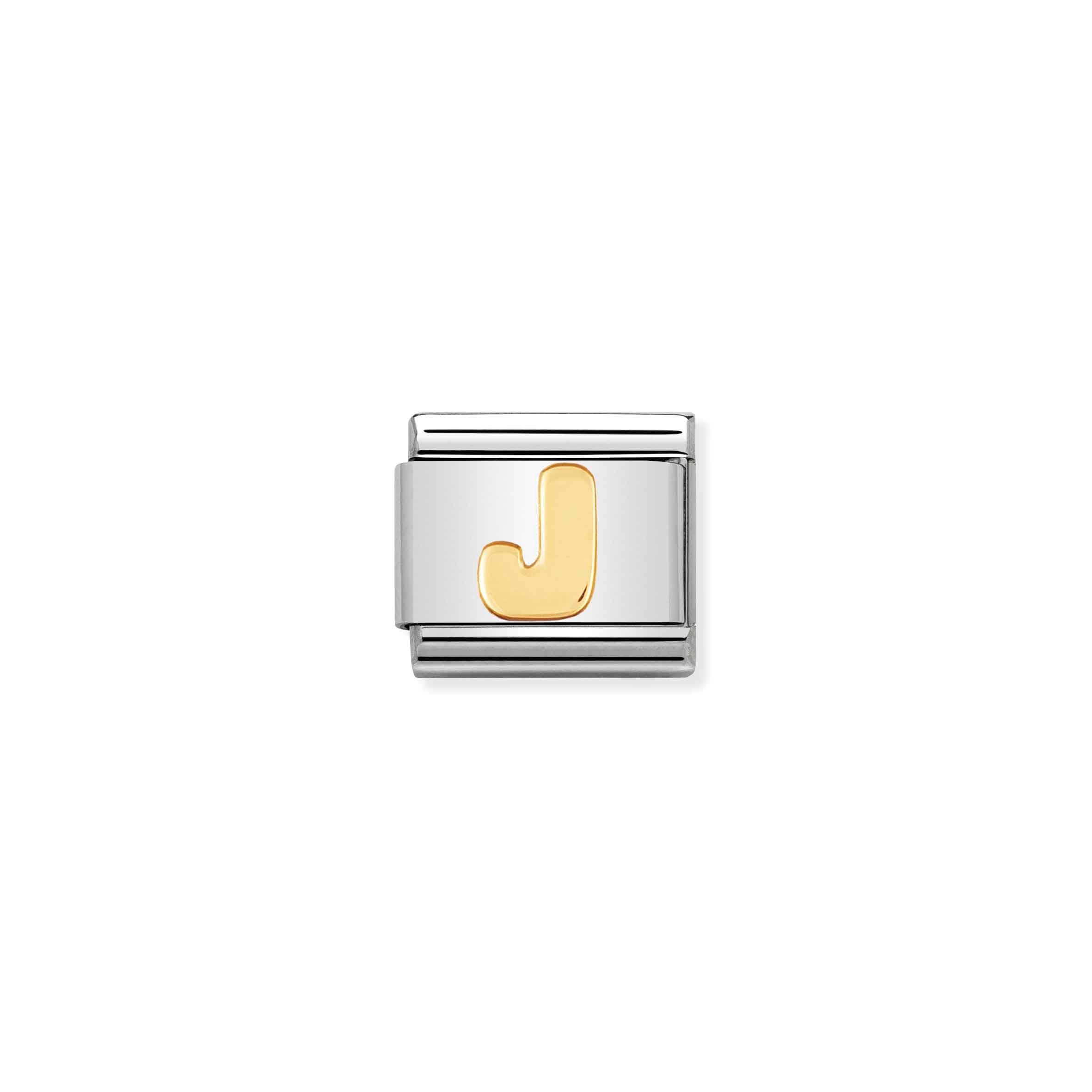 Nomination Composable Classic Yellow Gold Letter J Link