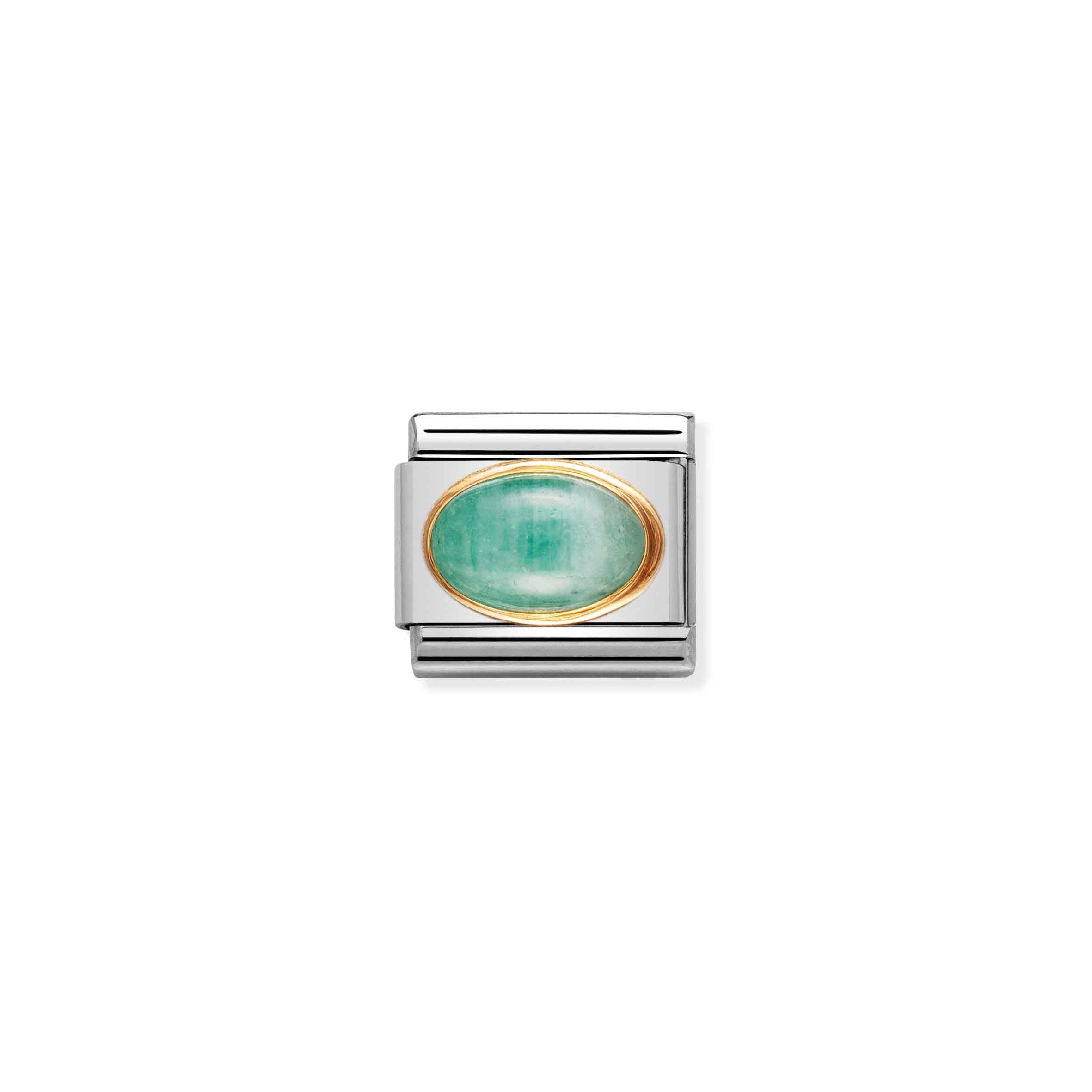 Nomination Composable Classic Emerald Oval Stone Link