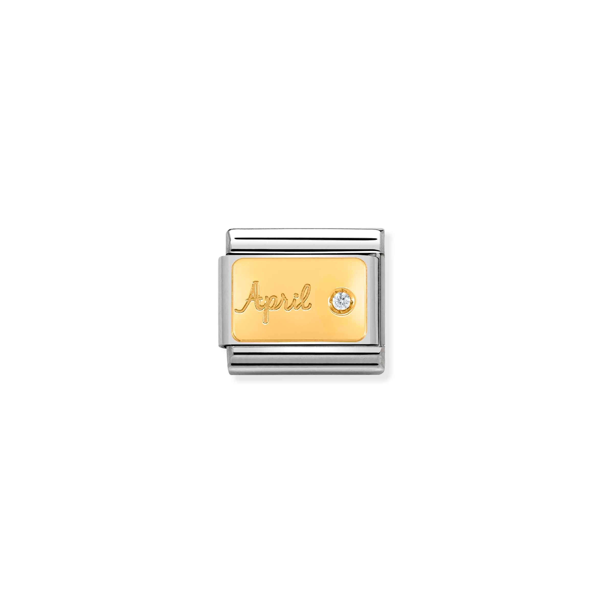 Nomination Composable Classic April Birthstone Charm with Diamond