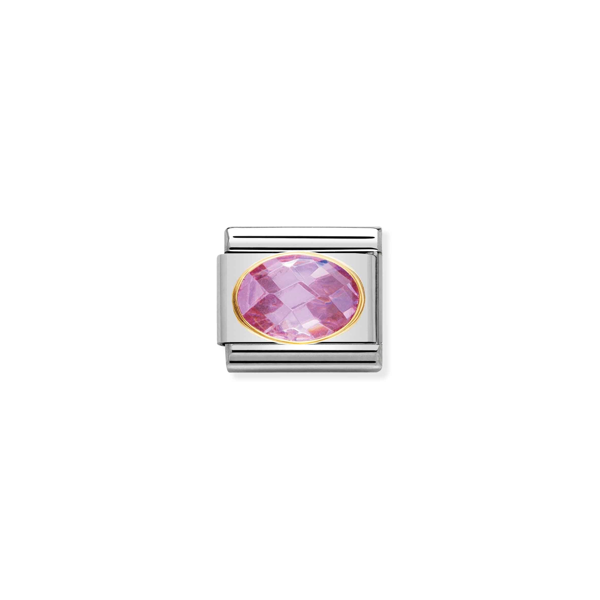 Nomination Composable Classic Pink Faceted Cubic Zirconia Charm