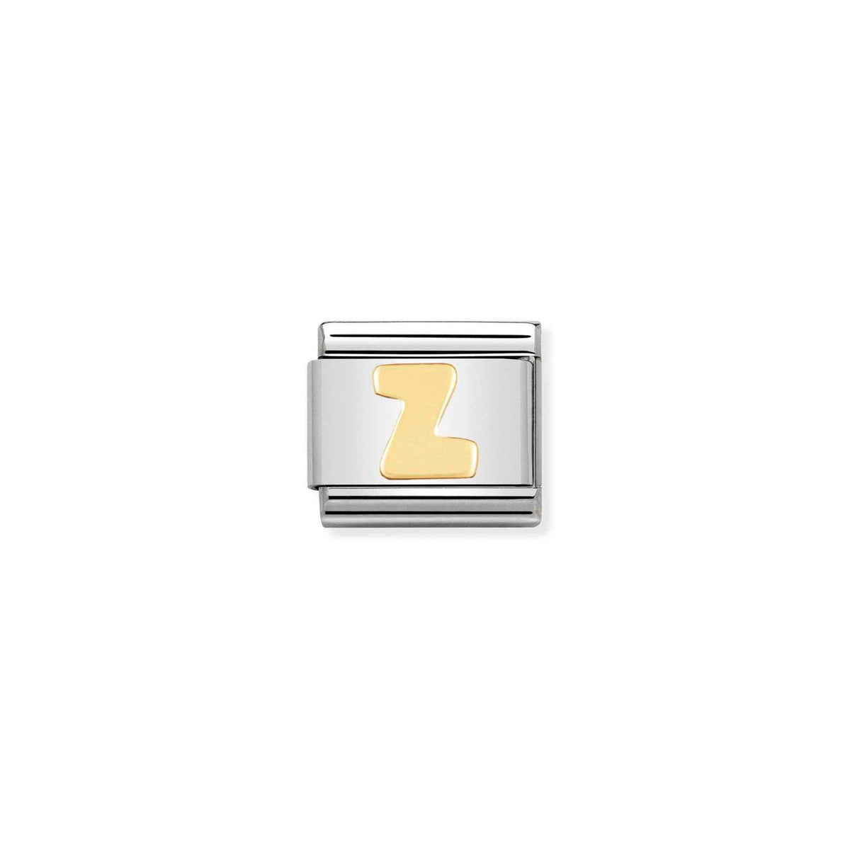 Nomination Letter 'Z' - Stainless Steel / Yellow Gold