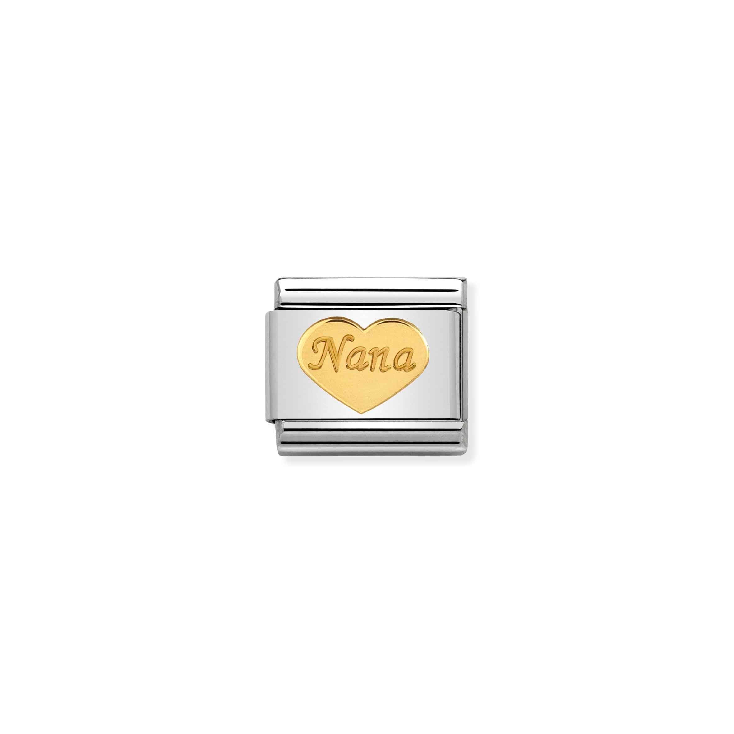 Nomination Composable Classic 'Nana' Engraved Heart Charm