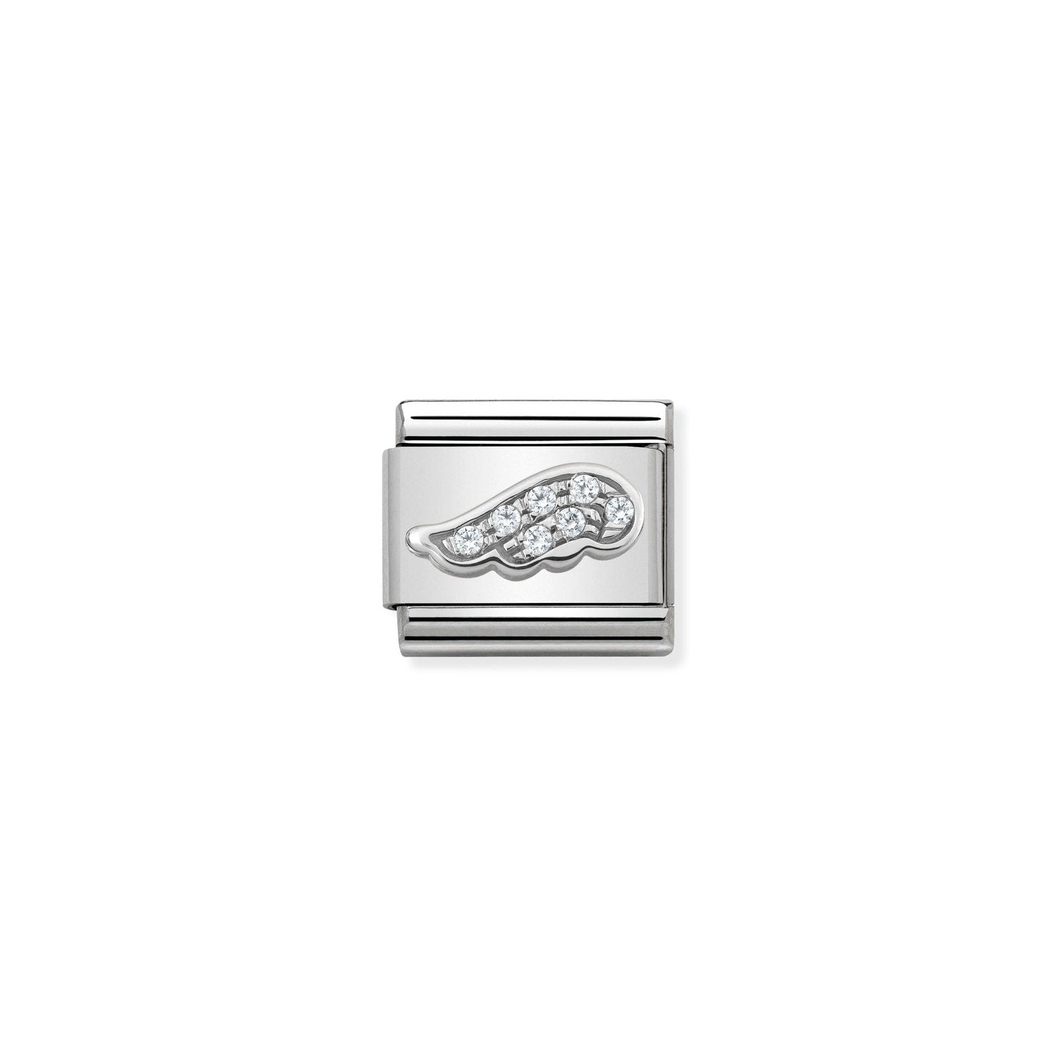 Nomination Composable Classic White Wing Link