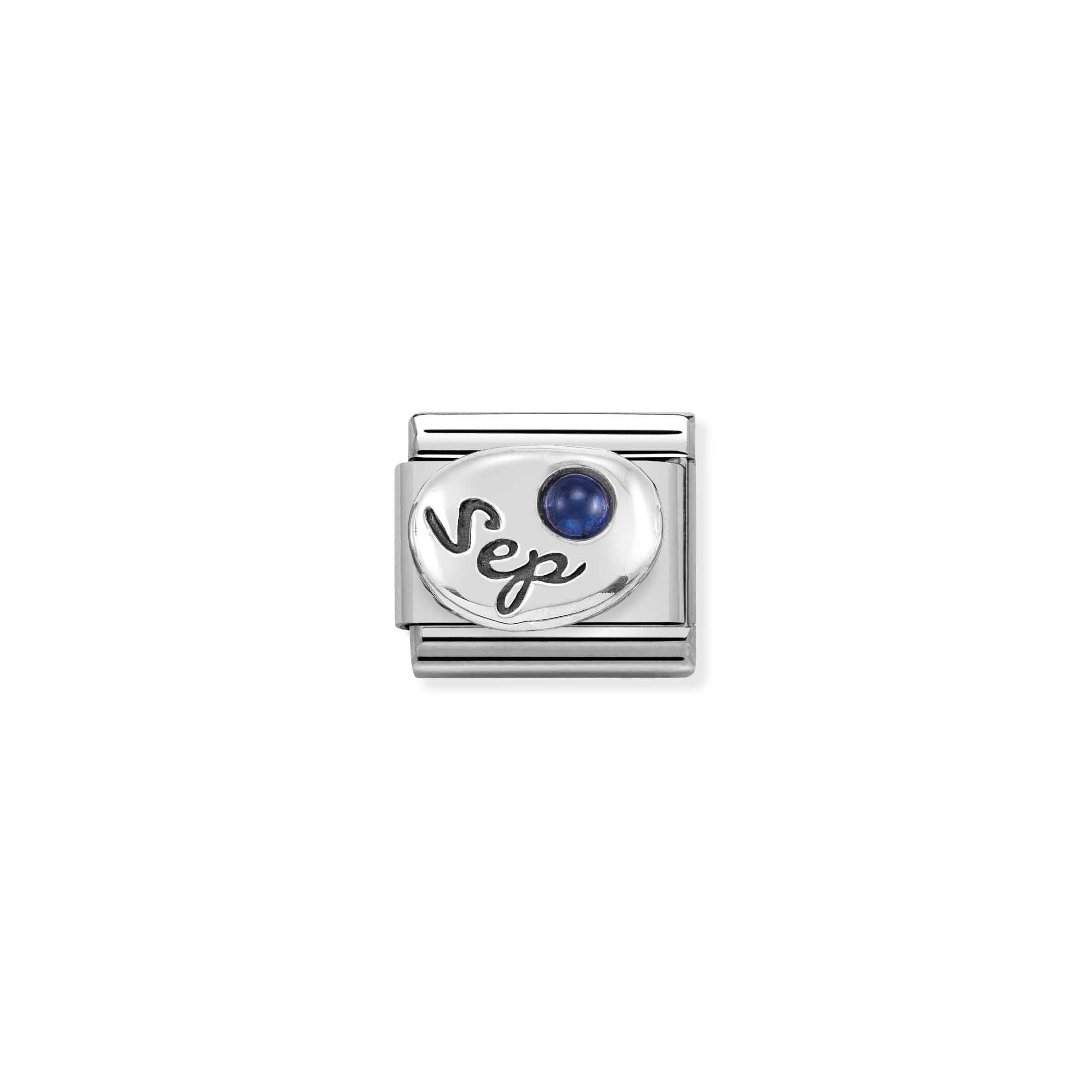 Nomination Composable Classic September Sapphire Engraved Charm