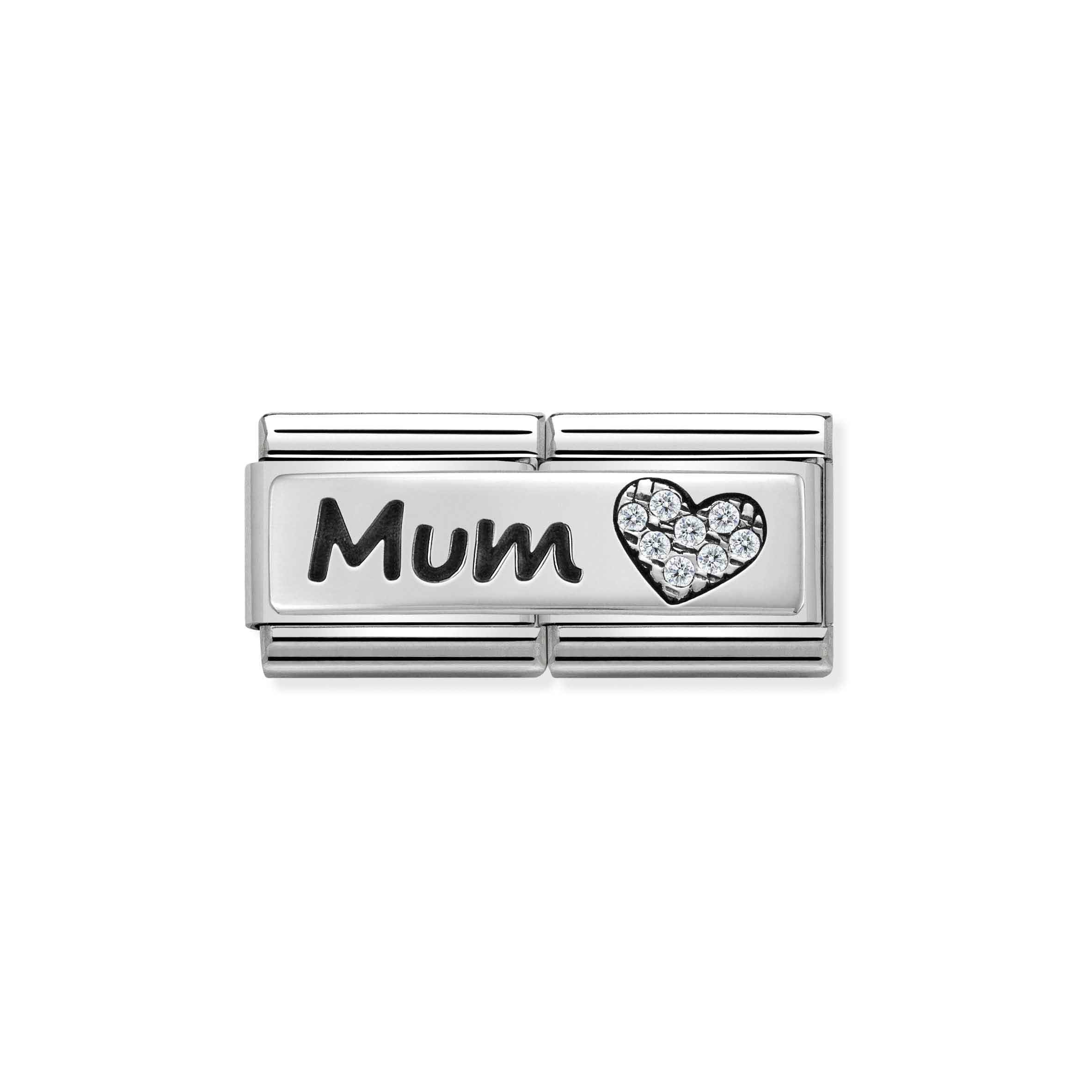 Nomination Composable Classic Mum & Heart Double Symbol Link