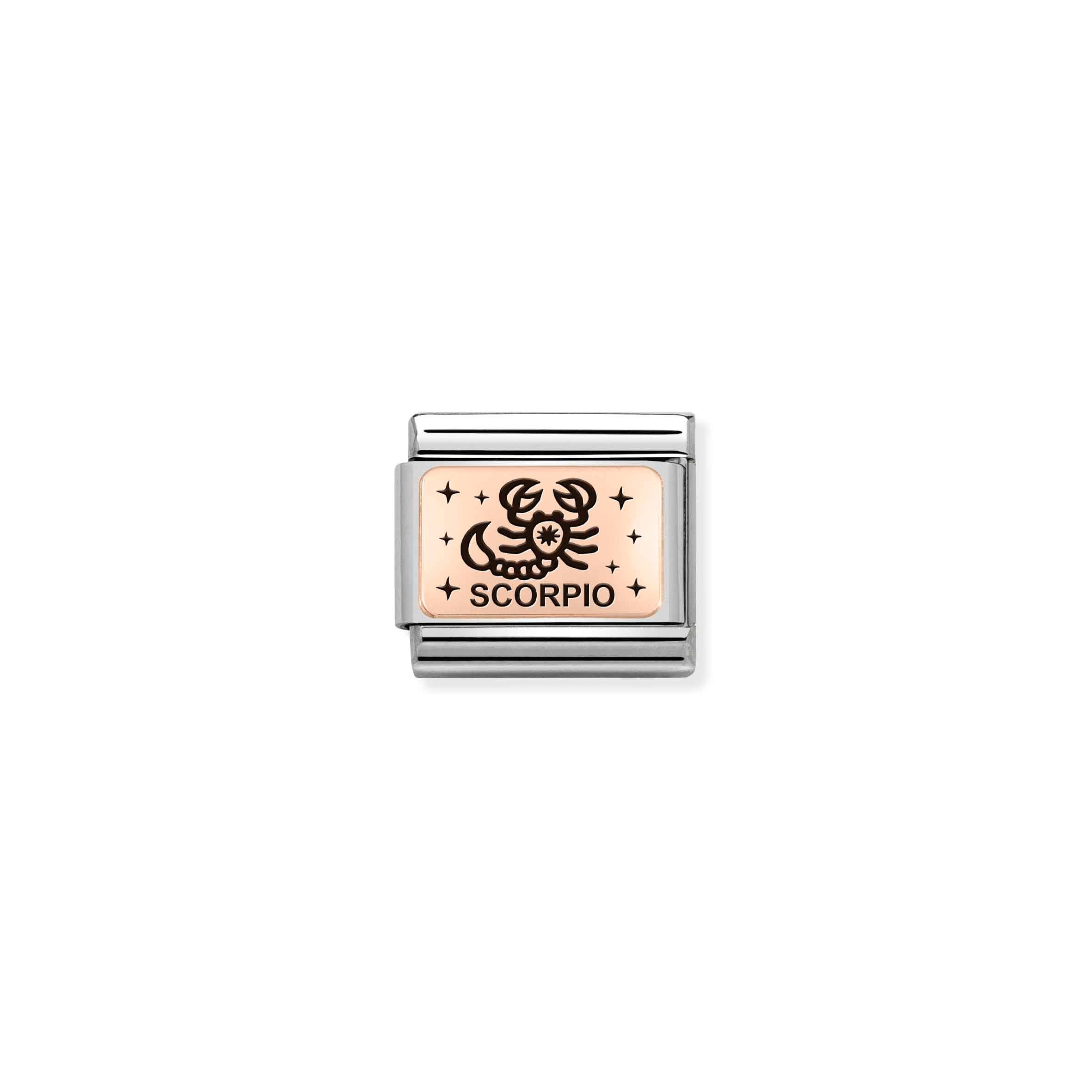 Nomination Composable Classic Zodiac Scorpio Rose Gold Link