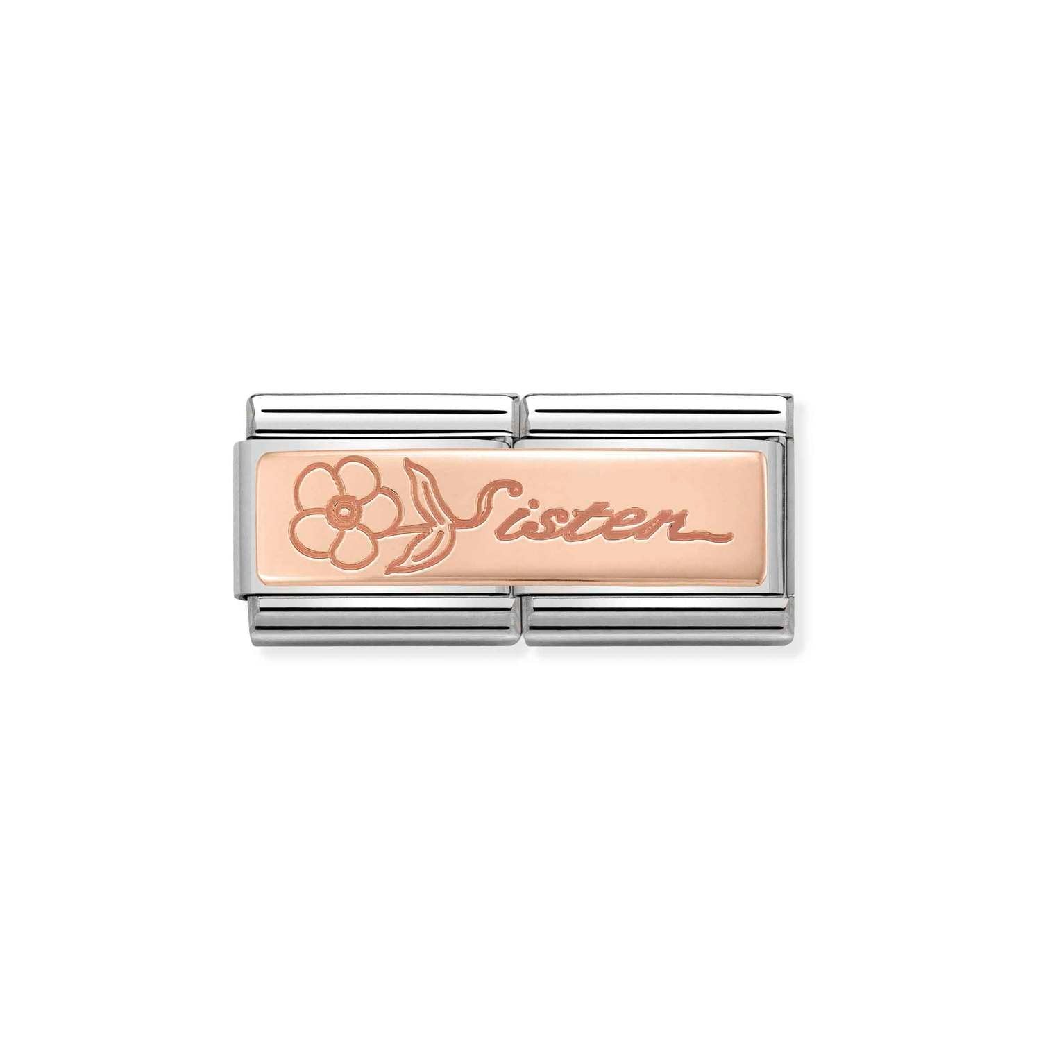 Nomination Composable Classic Rose Gold Sister Flower Charm