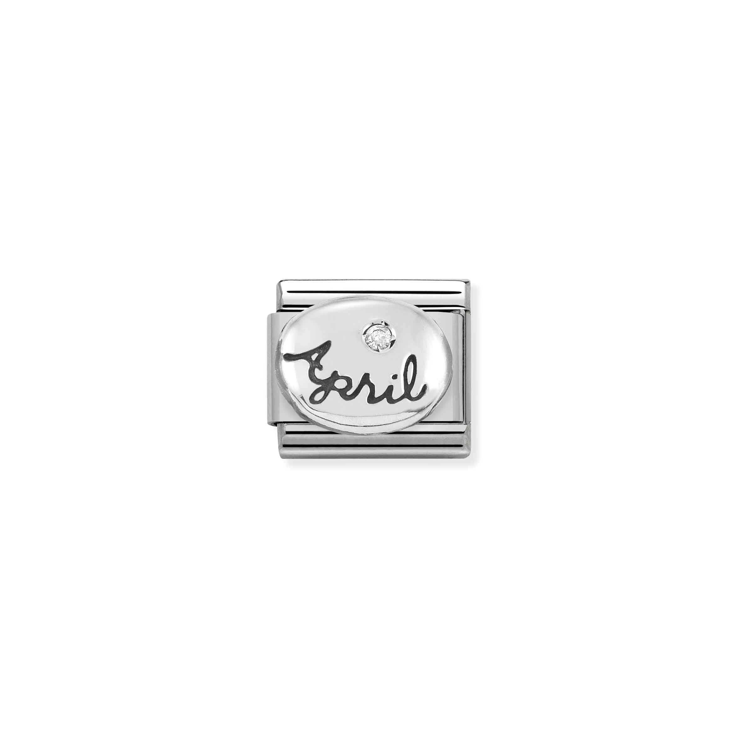 Nomination Composable Classic April Birthstone Link with Diamond & CZ