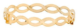 9ct Yellow Gold Babies Twisted Expandable Bangle Bracelet