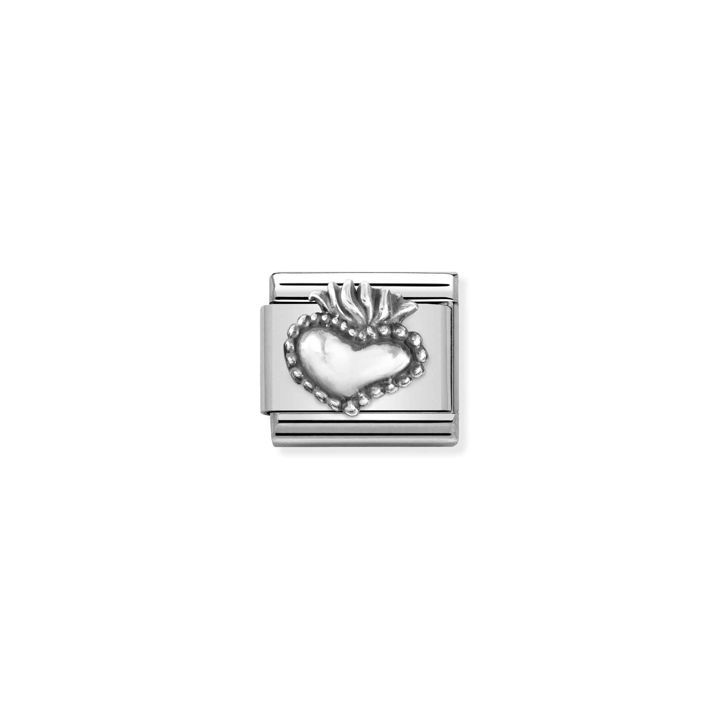 Nomination Composable Classic Sacred Heart Oxidised Charm
