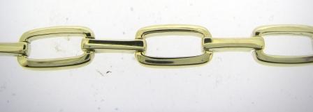 9ct Yellow Gold Rectangular Link Bracelet