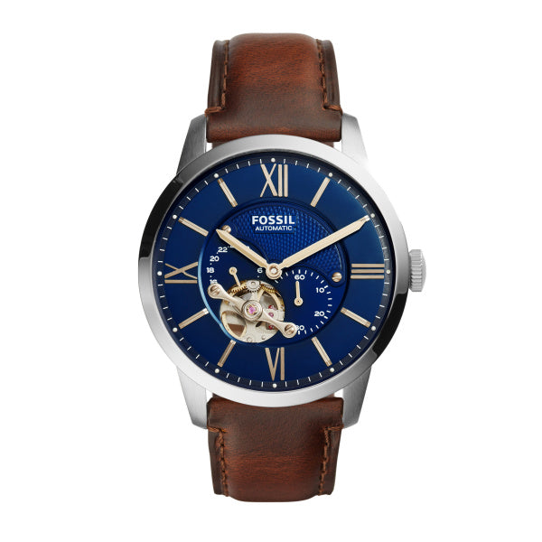 Fossil Mens Townsman Automatic Blue 44mm watch