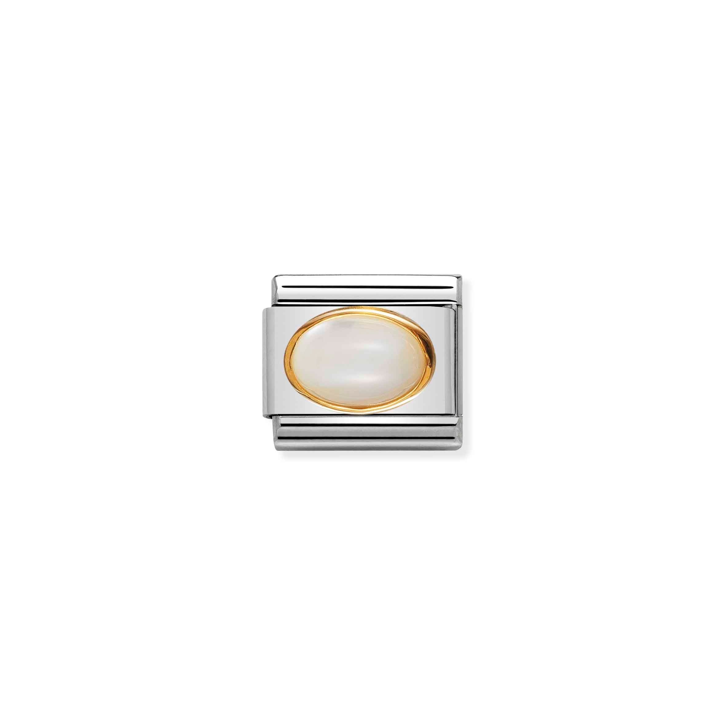 Nomination Composable Classic Oval White Mother of Pearl Link