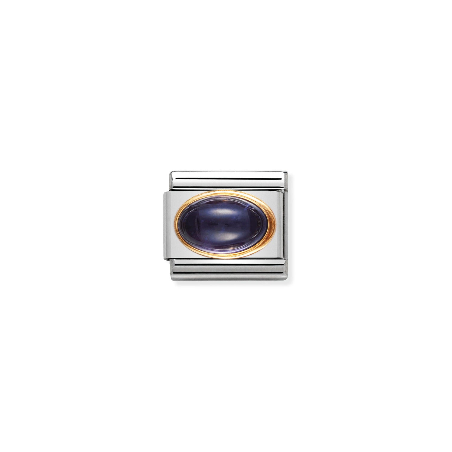 Nomination Composable Classic Oval Iolite Charm Link
