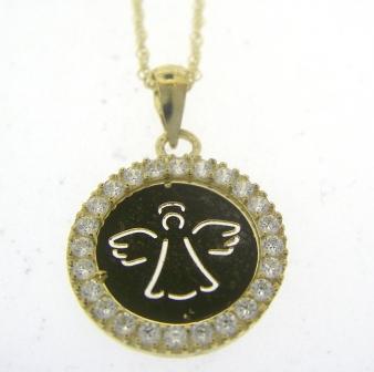 9Y Angel CZ Disc Pndt