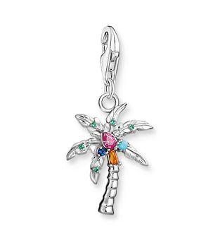Thomas Sabo Sterling Silver Multicolour Palm Tree Charm