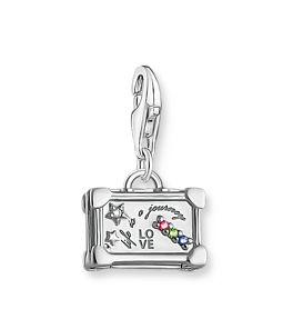 Thomas Sabo Sterling Silver Multicolour Vintage Suitcase Charm