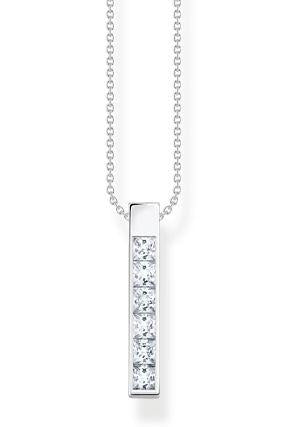 Thomas Sabo Sterling Silver Bar Pendant with Cubic Zirconia