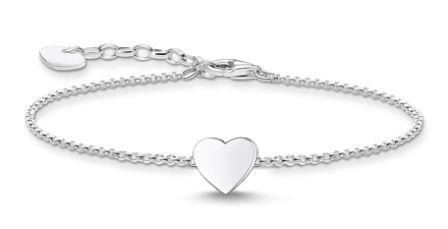 Thomas Sabo Sterling Silver Engravable Heart Bracelet