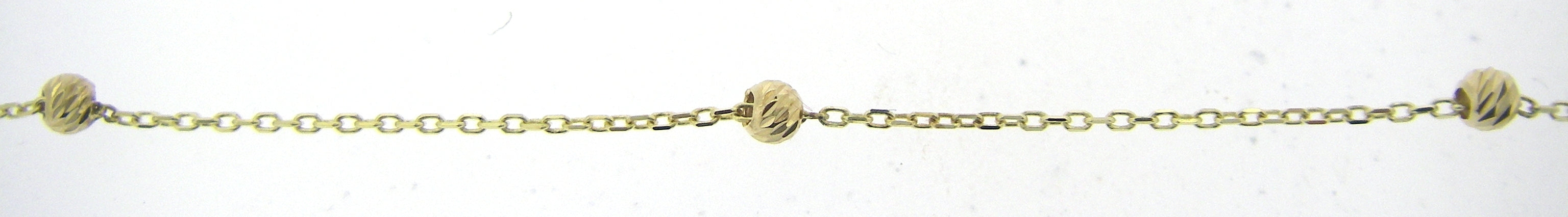 9ct Yellow Gold Ball Chain Bracelet