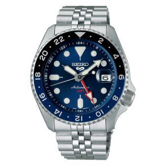 Seiko 5 Sports 'Blueberry' GMT SKX 42.5mm Blue Dial Automatic Mens Watch